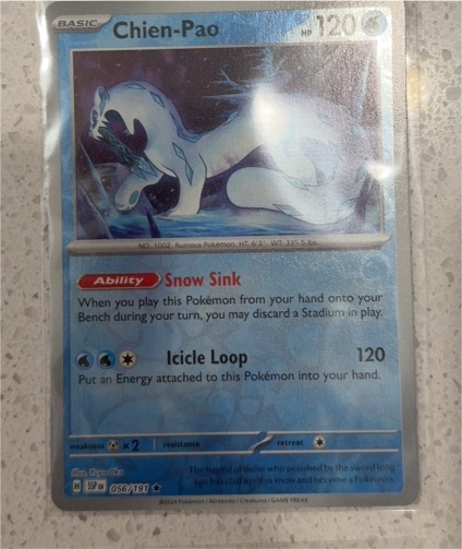 2024 Pokémon SV08: Surging Sparks #056 Chien-Pao — front