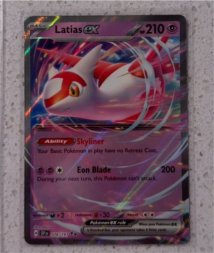 2023 Pokémon TCG Surging Sparks #76 Latias ex — front