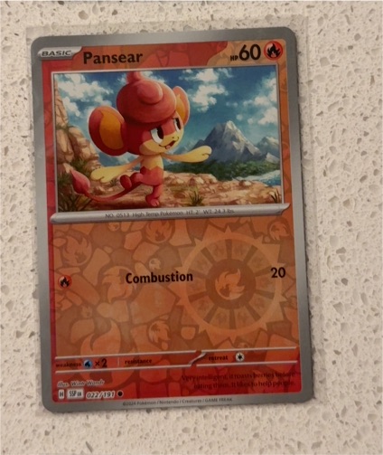 2022 Pokémon SV08: Surging Sparks #022 Pansear — front