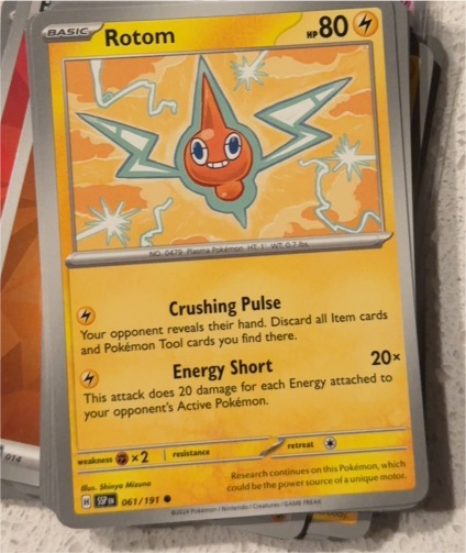 2024 Pokémon SV08: Surging Sparks #061 Rotom — front