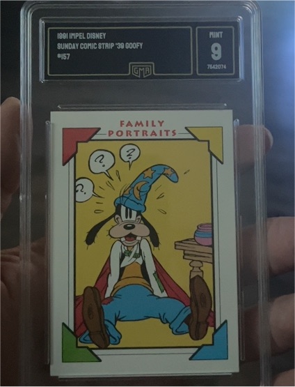 1991 Impel Disney Family Portraits #157 Sunday Comic Strip Goofy — front