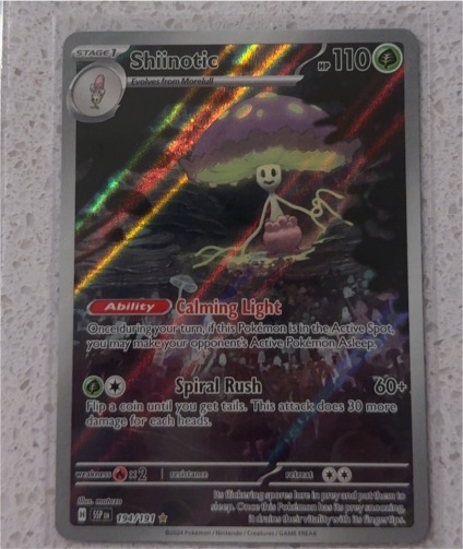 2024 Pokémon Sv08: Surging Sparks #194 Shiinotic — front