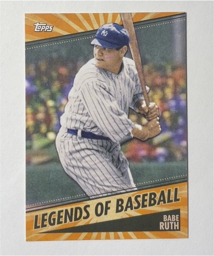 2021 Topps Opening Day Legends of Baseball #LOB-1 Babe Ruth — front