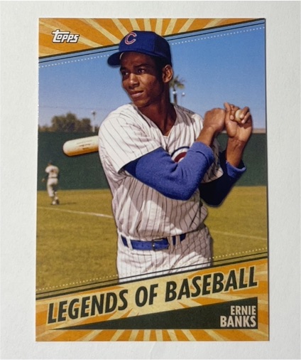 2021 Topps Opening Day Legends of Baseball #LOB-4 Ernie Banks — front
