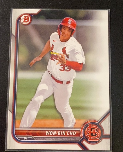 2022 Bowman Draft #BD-65 Won-Bin Cho — front