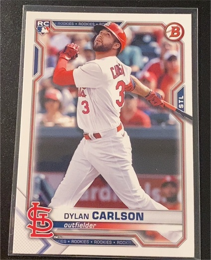 2021 Bowman #35 Dylan Carlson Rookie Card — front