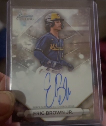 2023 Bowman Sterling #PA-EB Eric Brown Jr. — front