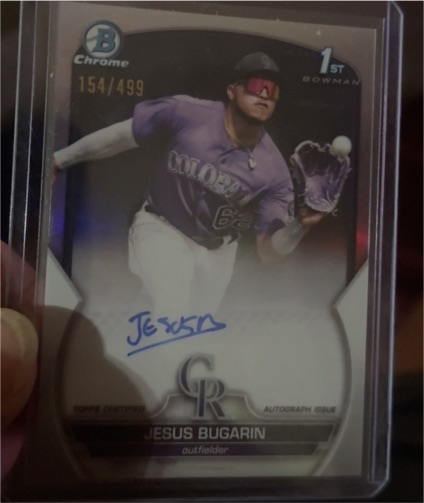 2023 Bowman Chrome #154 Jesus Bugarin — front