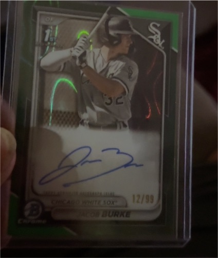 2024 Bowman Chrome #CPA-JB Jacob Burke — front
