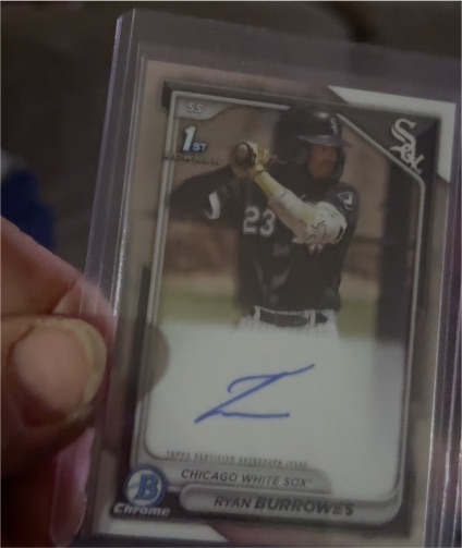 2024 Bowman Chrome Prospect Autographs #CPA-RBU Ryan Burrowes — front