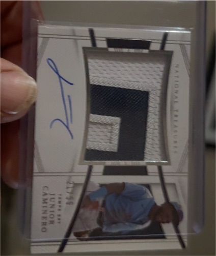 2024 Panini National Treasures #17 Junior Caminero — front