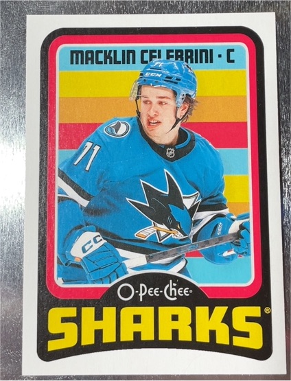 2024-25 O-Pee-Chee Retro #C Macklin Celebrini — front