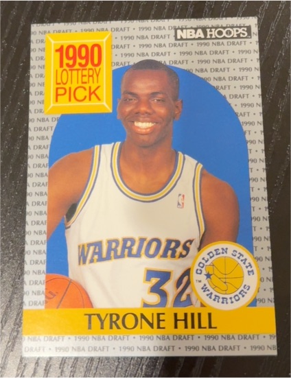 1990-91 NBA Hoops #400 Tyrone Hill — front