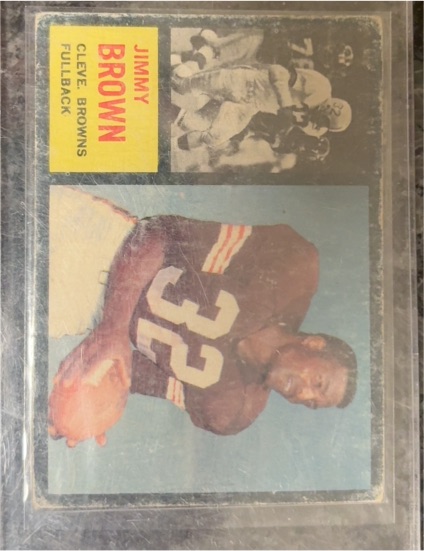 1962 Topps #28 Jim Brown — front