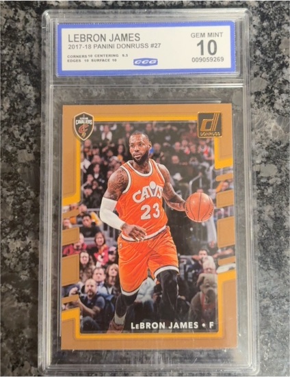 2017-18 Panini Donruss #27 LeBron James — front
