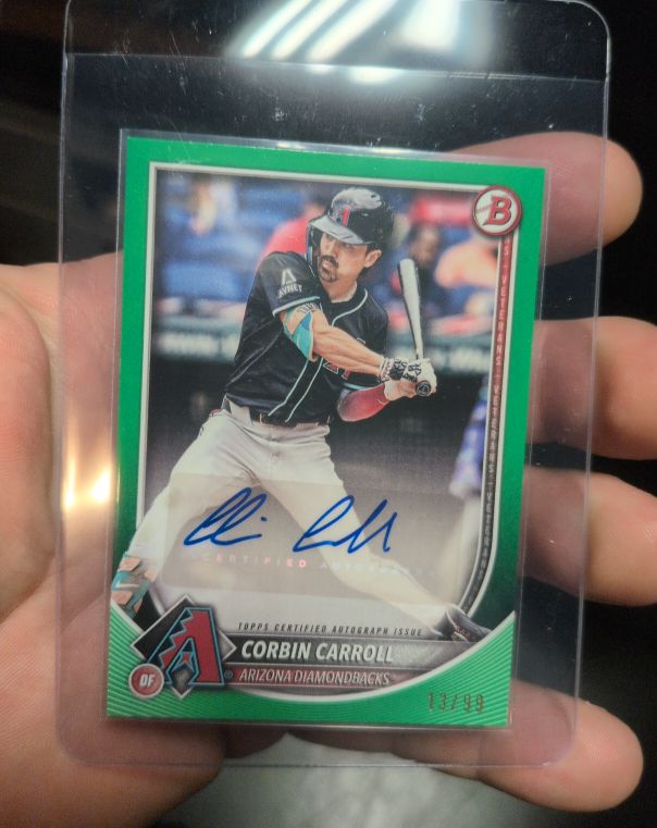 2025 Bowman Paper Rookies and Veterans Autographs #PRV-CC Corbin Carroll — front