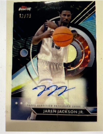 2023-24 Topps Finest #FA-JJJ Jaren Jackson Jr. — front