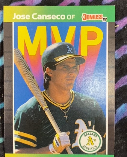1989 Donruss #BC-5 Jose Canseco Bonus MVP — front