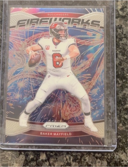 2024 Panini Prizm #6 Baker Mayfield Fireworks — front
