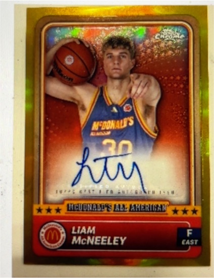 2024 Topps Chrome McDonald's All American #Liam McNeeley — front