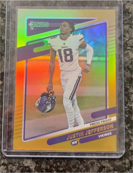 2021 Donruss #127 Justin Jefferson — front