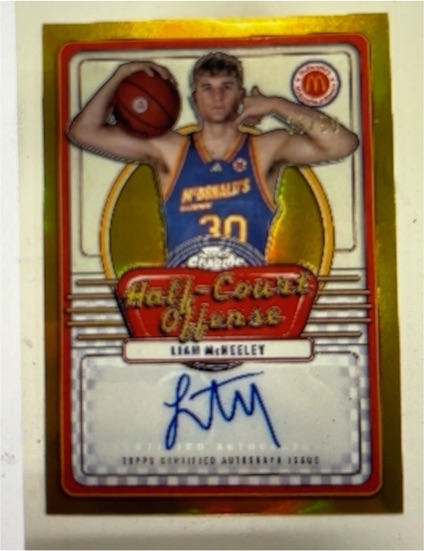 2024 Topps Chrome McDonald's Half-Court Offense #IML-LIA Liam McNeeley — front