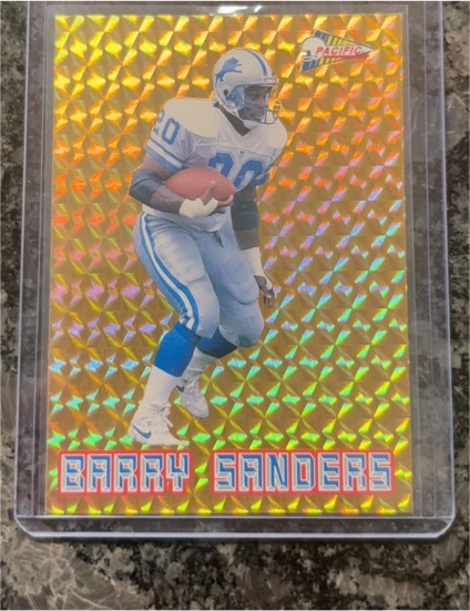 1993 Pacific Silver Prism Circular Insert #16 Barry Sanders — front