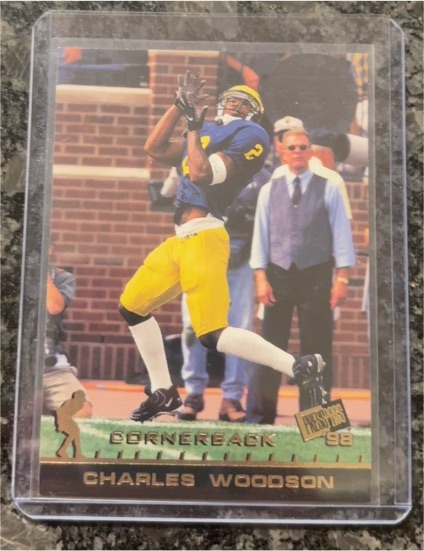 1998 Press Pass #3 Charles Woodson — front