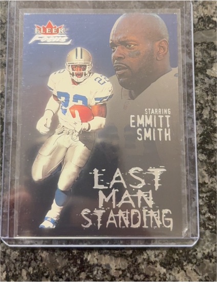 2000 Fleer Focus #9LM Emmitt Smith Last Man Standing — front