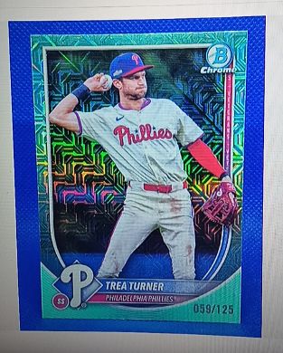 2025 Bowman Chrome #65 Trea Turner — front