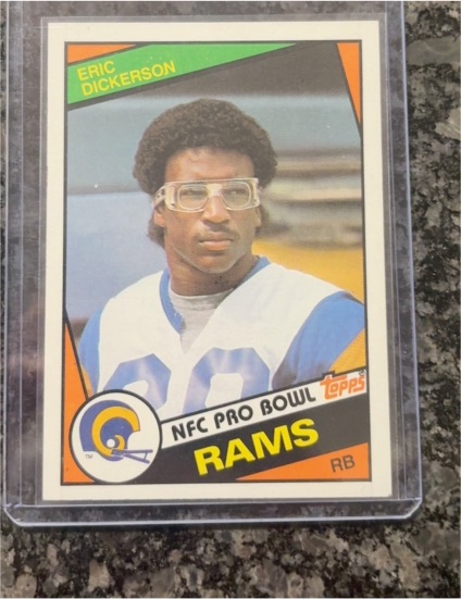 1984 Topps #280 Eric Dickerson NFC Pro Bowl Los Angeles Rams — front