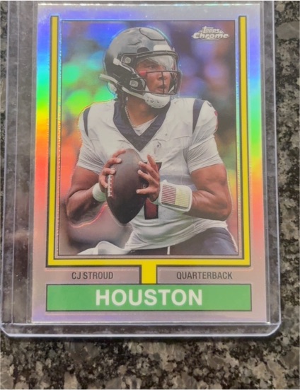 2024 Topps Chrome #74TF-22 CJ Stroud 1974 Topps Football — front