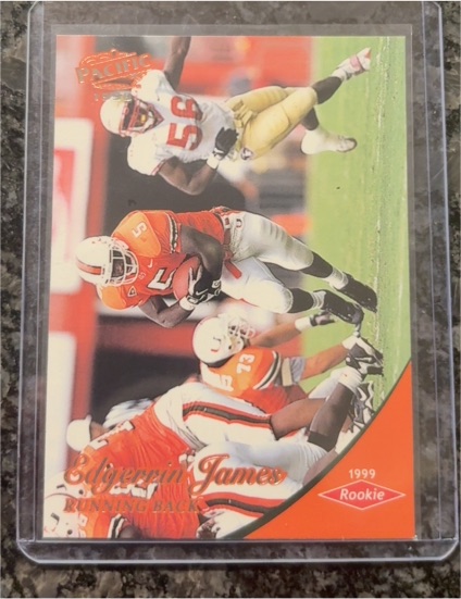 1999 Pacific #437 Edgerrin James Rookie — front