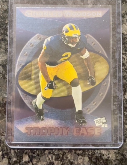 1998 Press Pass Trophy Case #TC3 Charles Woodson — front