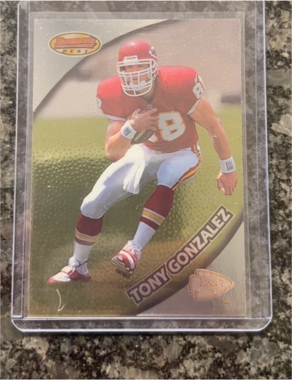 1997 Bowman's Best #101 Tony Gonzalez — front