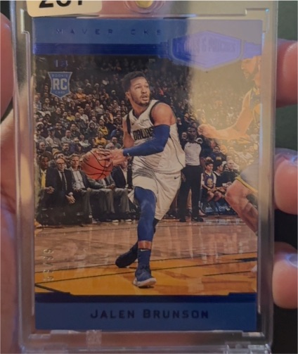 2018-19 Panini Chronicles Plates and Patches #380 Jalen Brunson Rookie — front