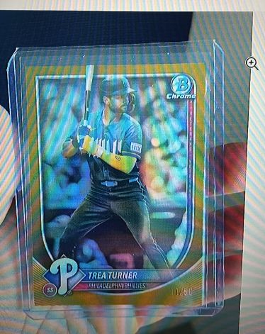 2025 Bowman Chrome #82 Trea Turner — front