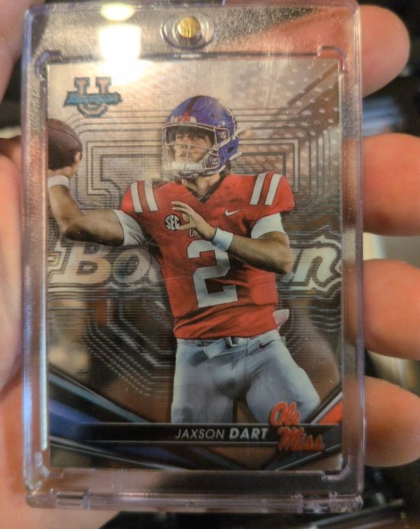 2022-23 Bowman's Best University #96 Jaxson Dart — front