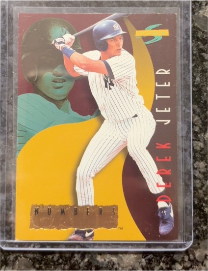 1996 Score #26 Derek Jeter Numbers Game — front