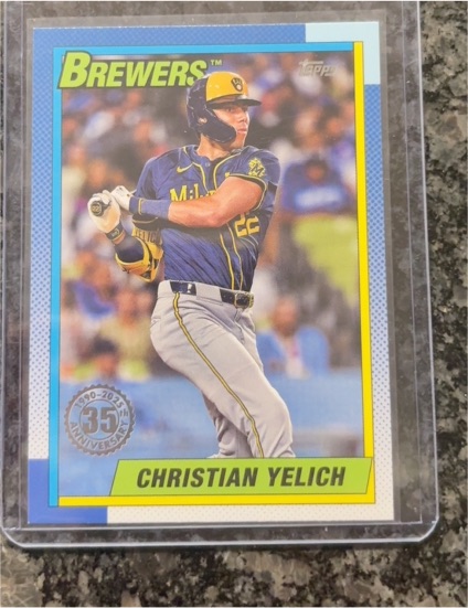 2025 Topps 35th Anniversary #T90-17 Christian Yelich — front