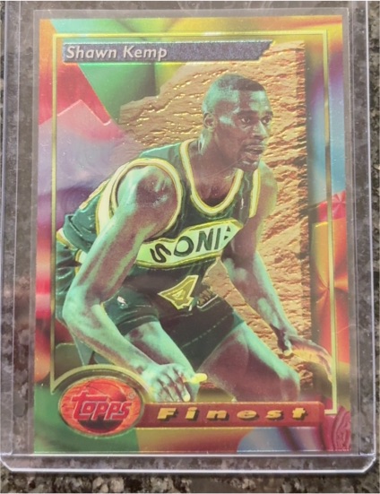 1993-94 Topps Finest #136 Shawn Kemp — front