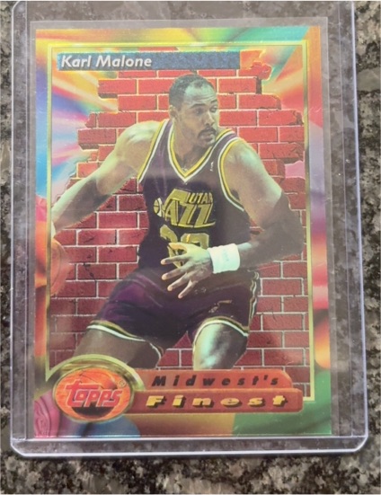 1993 Topps Finest Midwest's Finest #112 Karl Malone — front