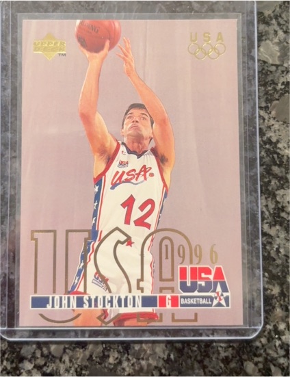 1996 Upper Deck #325 John Stockton USA Basketball — front