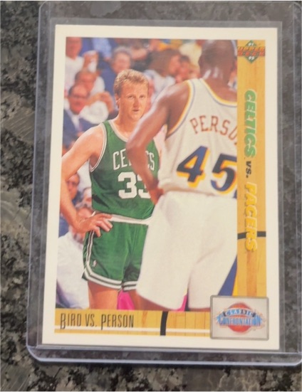 1991-92 Upper Deck #30 Bird vs. Person — front