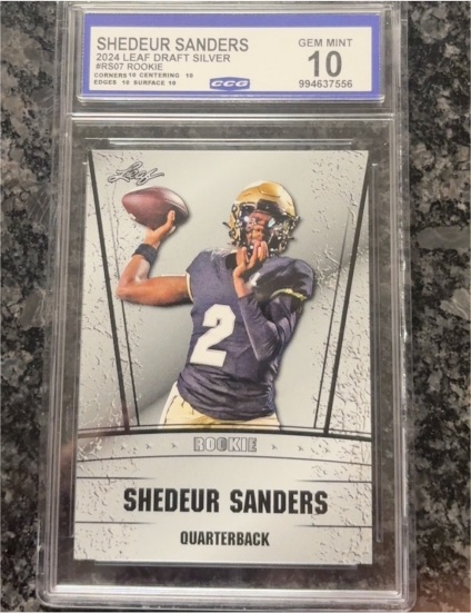 2024 Leaf Draft Silver #RS07 Shedeur Sanders — front