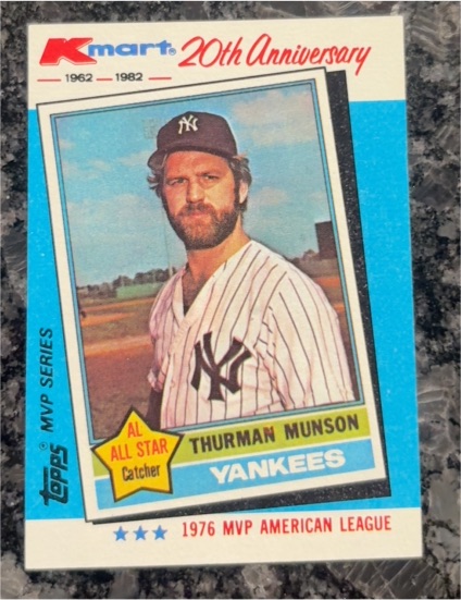 1982 Topps Kmart 20th Anniversary #29 Thurman Munson — front
