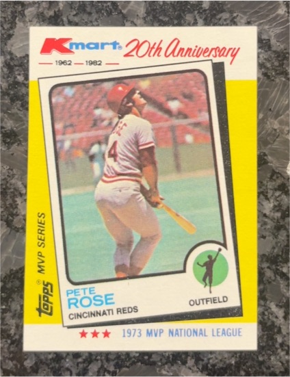 1982 Topps Kmart 20th Anniversary #24 Pete Rose — front