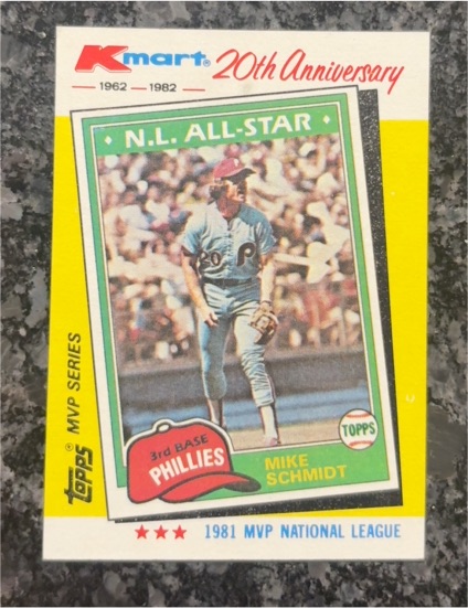 1982 Topps Kmart 20th Anniversary #41 Mike Schmidt — front