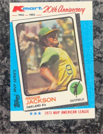 1982 Topps Kmart 20th Anniversary #23 Reggie Jackson Oakland Athletics — front