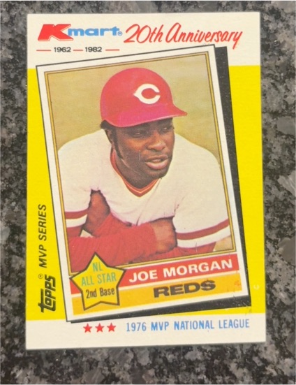 1982 Topps Kmart 20th Anniversary #30 Joe Morgan — front